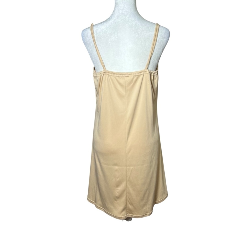 Coven & Co. Silhouette Nude Slip Dress Chemise Nightgown Sz Medium Minimalist — image 2 of 8